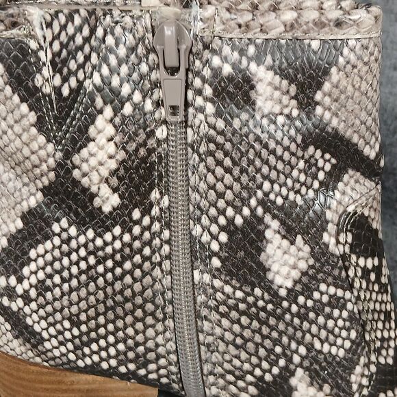 Carlos by Carlos Santana Lydia Ankle Boot Natural Snake Faux Leather Women's 7 - Picture 10 of 14